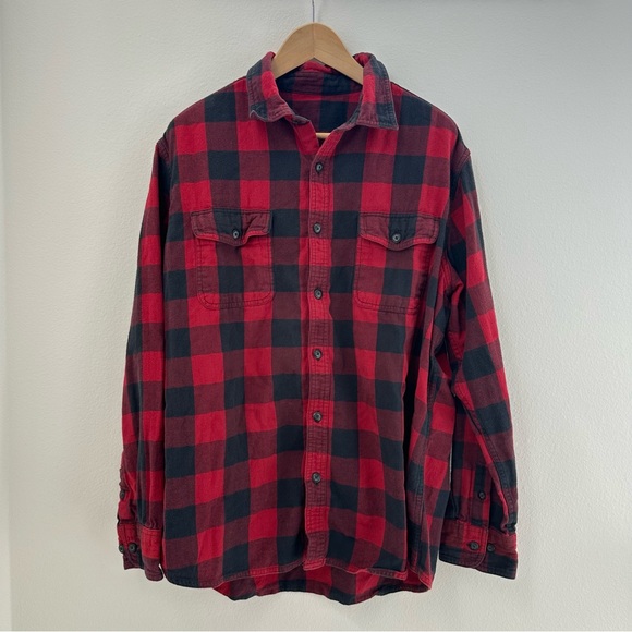 Tops - Grunge Oversized Flannel Plaid Button Shirt
